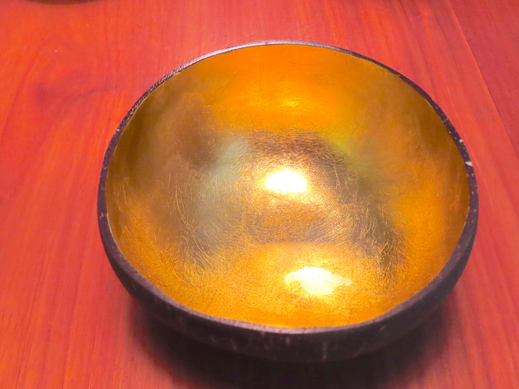 Coconut Shell Bowl-Gold
