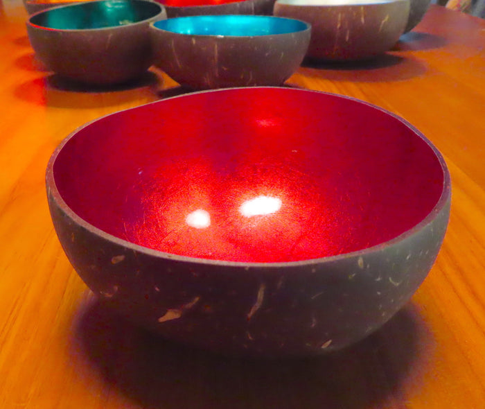 Coconut Shell Bowl-Red