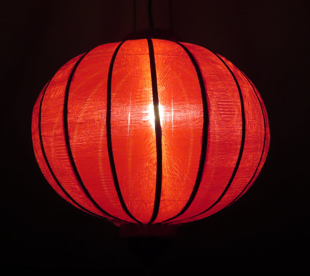 Vietnamese Silk Lantern-Red