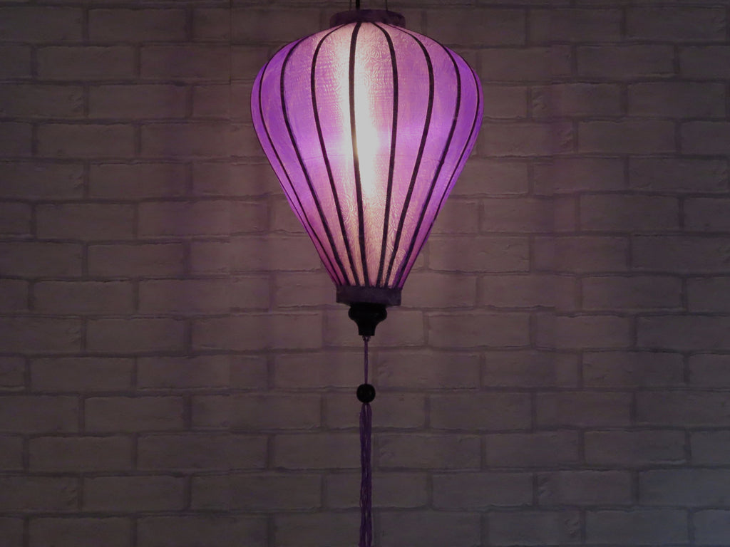 Vietnamese Silk Lantern-Purple