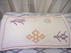 Cactus Silk Cushion-Large -White