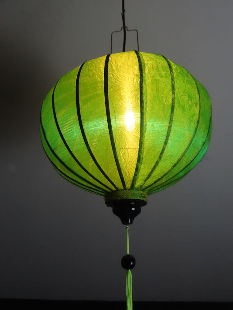 Vietnamese Silk Lantern-Green