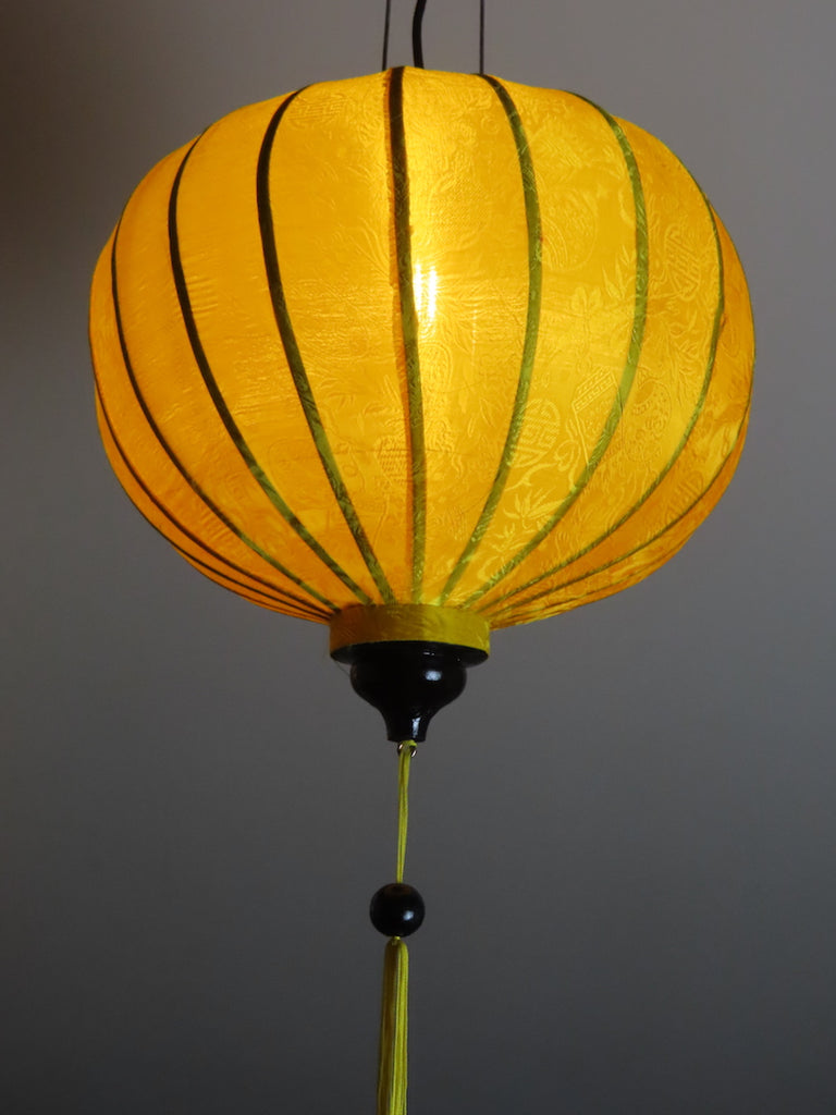 Vietnamese Silk Lantern-Yellow