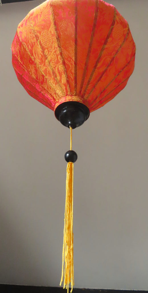 Vietnamese Silk Lantern-Orange