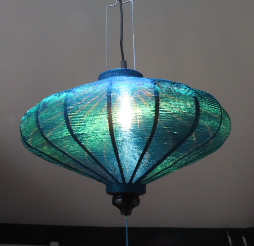 Vietnamese Silk Lantern-Kingfisher Green