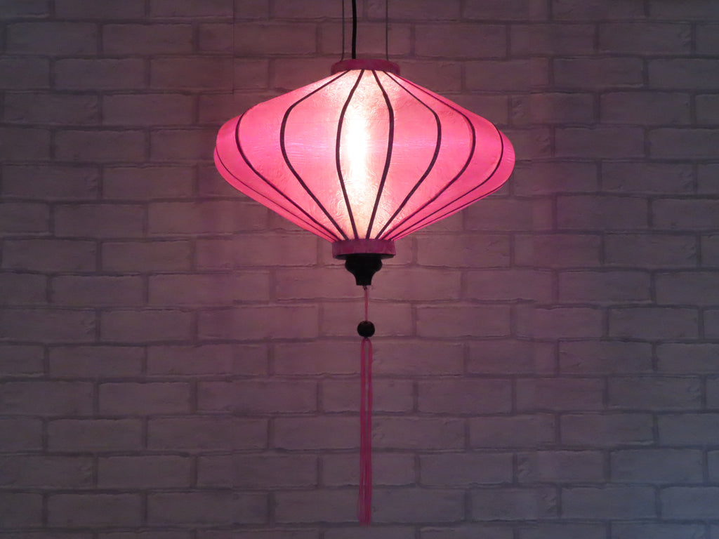 Vietnamese Silk Lantern-Pink