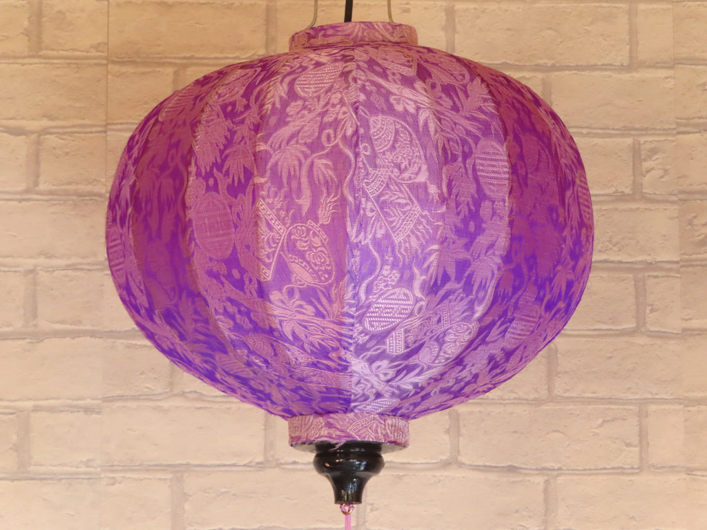 Vietnamese Silk Lantern-Purple