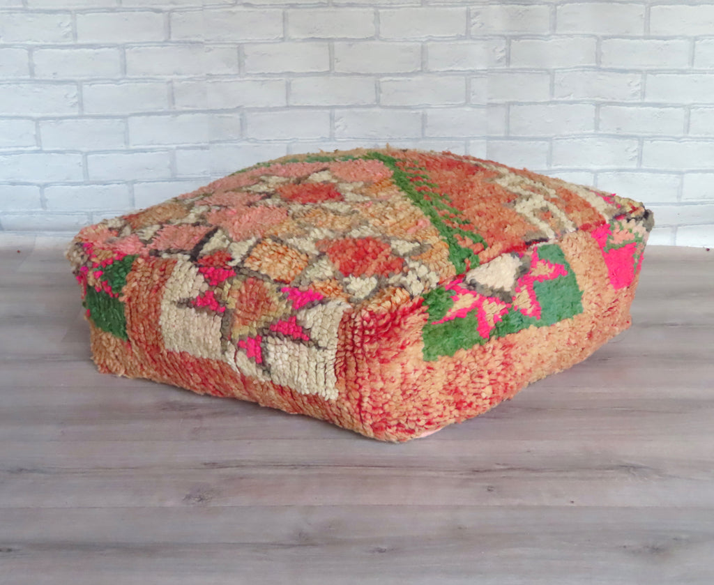 Vintage Moroccan Boujaad Floor Cushion 242