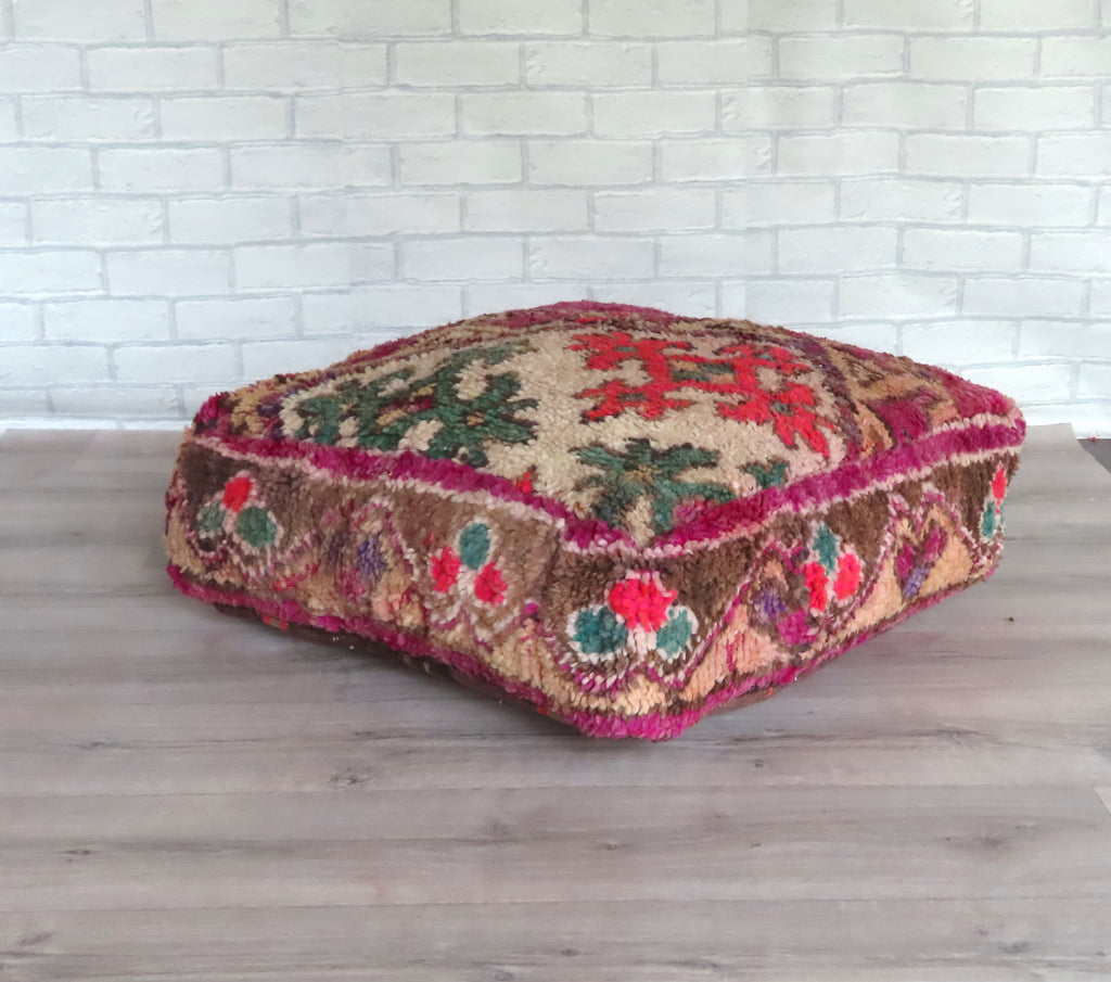 Vintage Moroccan Boujaad Floor Cushion 253