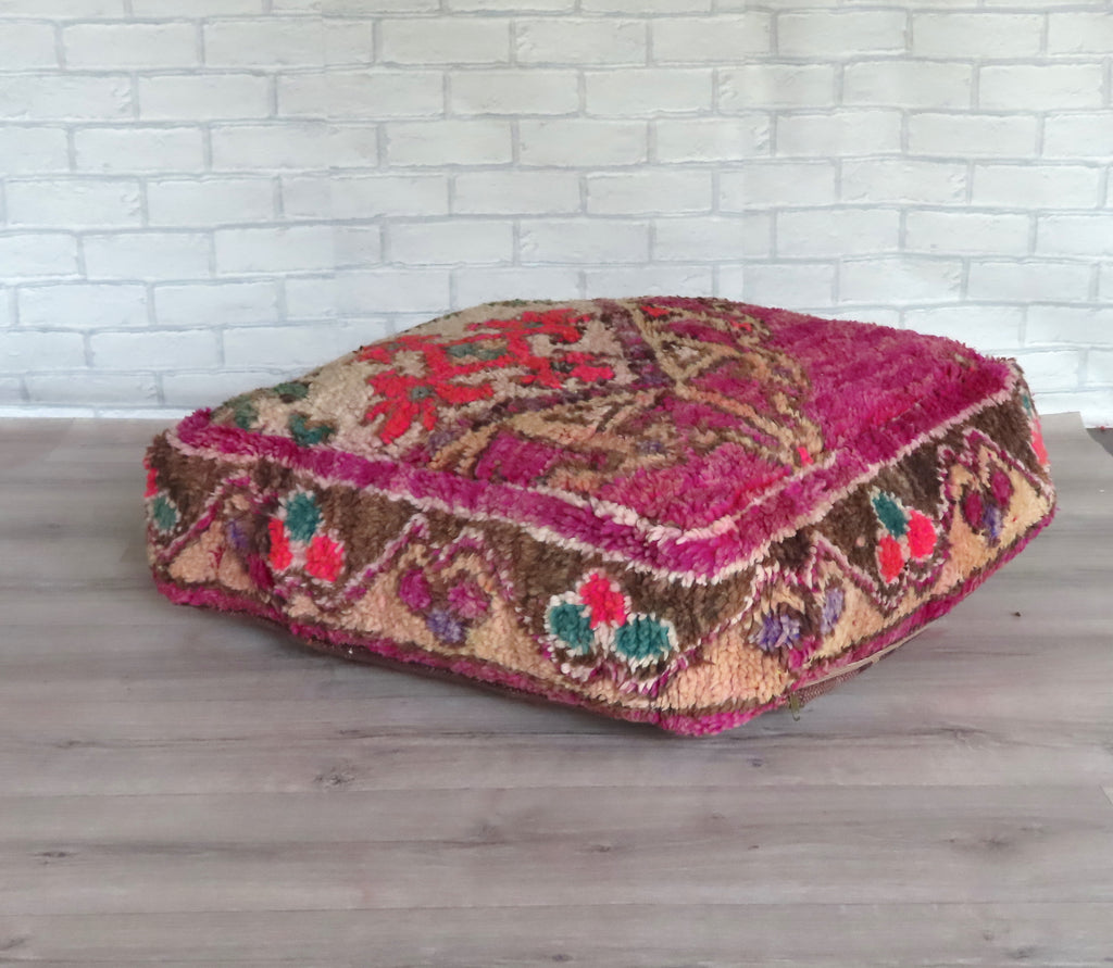 Vintage Moroccan Boujaad Floor Cushion 253
