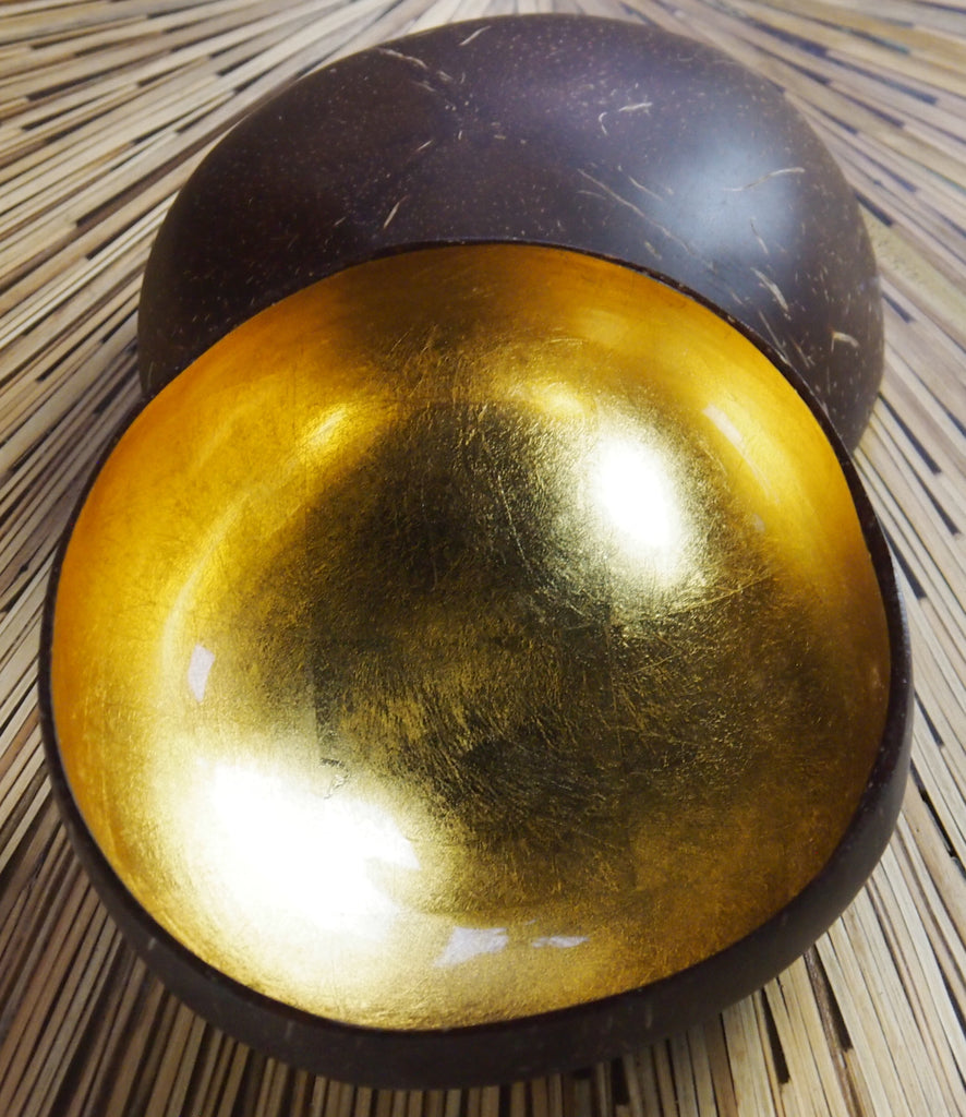 Coconut Shell Bowl-Gold