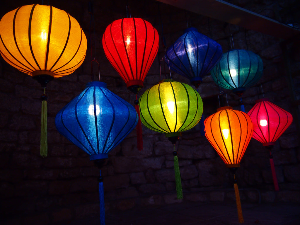 Vietnamese Silk Lantern-Yellow